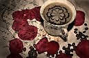 Coffee and roses